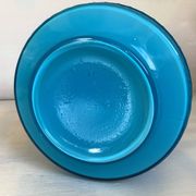 Blue opaline vase Italy
