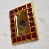 Vallauris ceramic mirror by François Lembo 60s