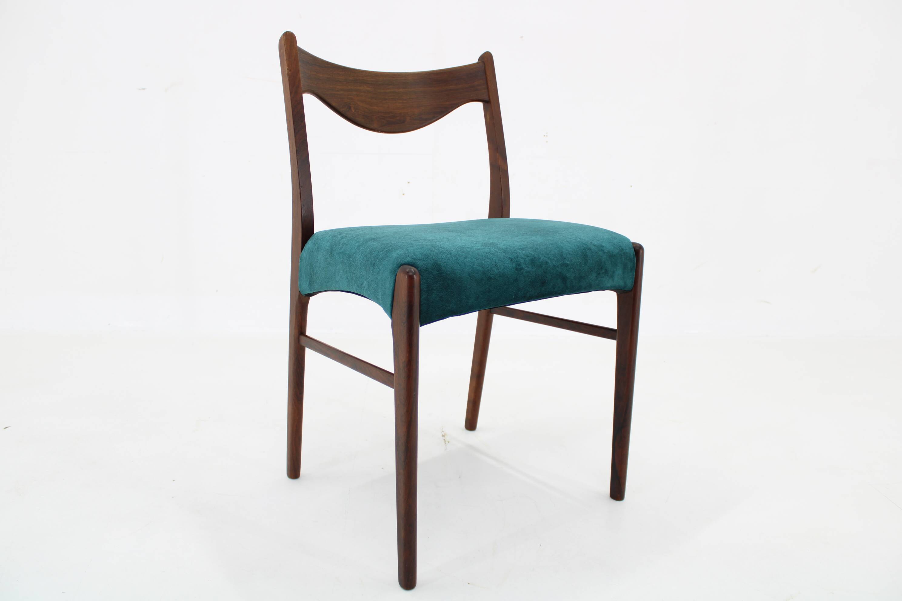 1960s Arne Wahl Iversen Set of Four Dining Chairs for Glyngøre Stolefabrik, Denmark