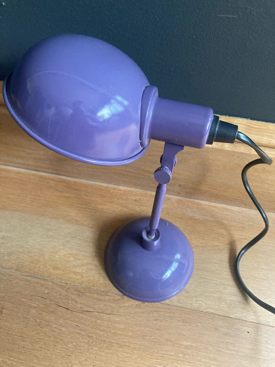 Purple desk lamp