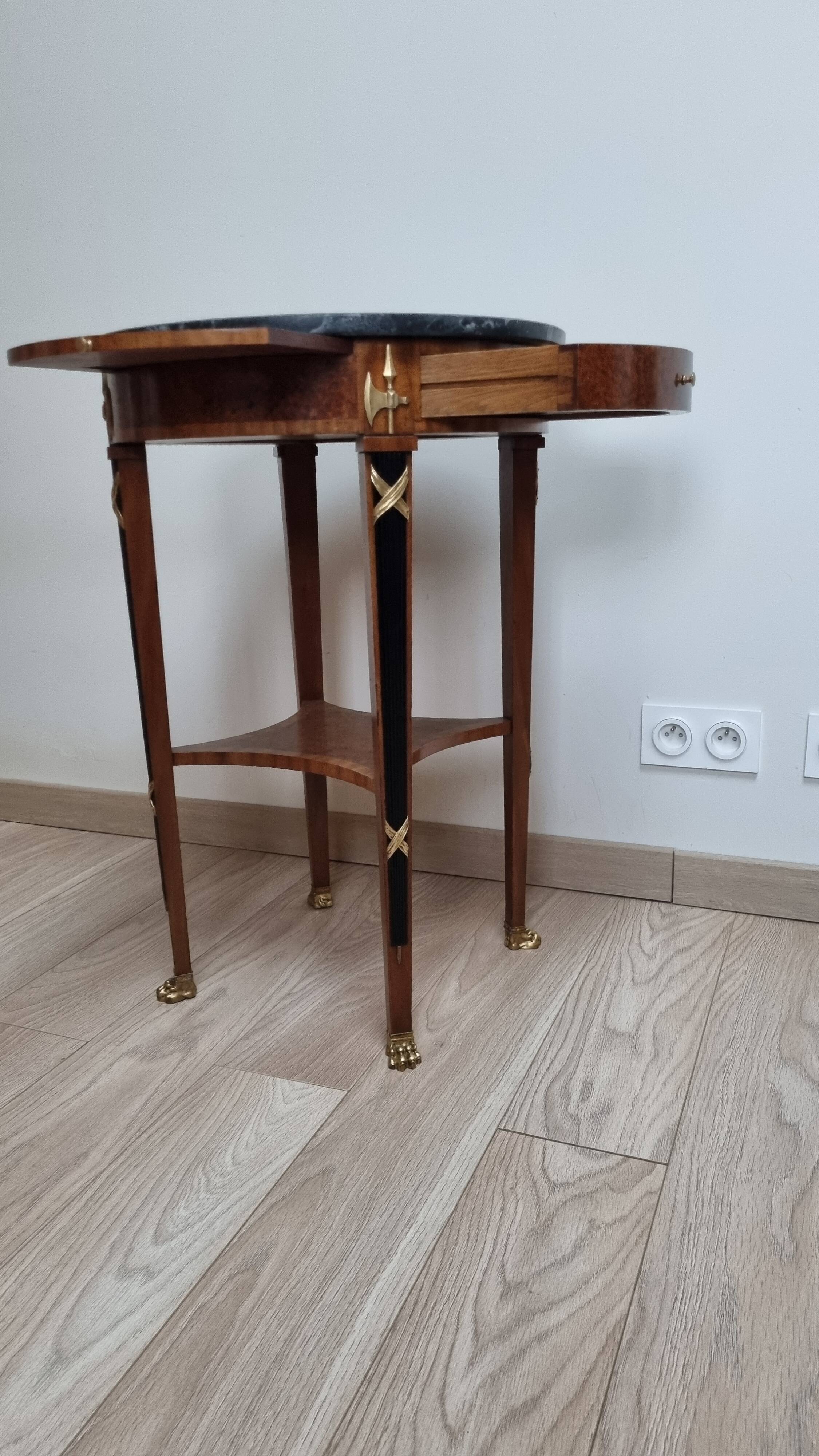 Hot water bottle table returned from Egypt