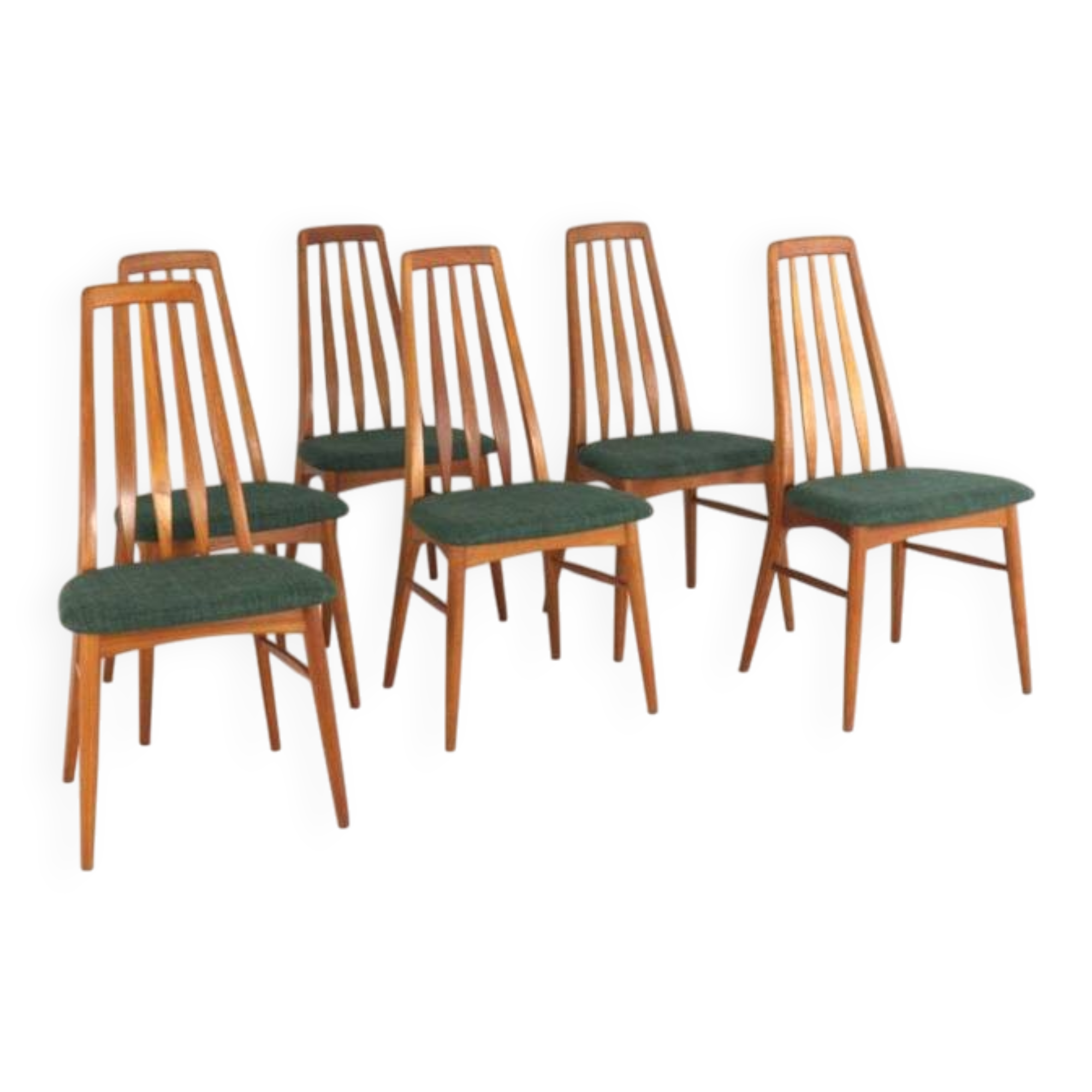 Set of 6 Niels Koefoed 'Eva' chairs - danish design in teak - vintage