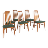 Set of 6 Niels Koefoed 'Eva' chairs - danish design in teak - vintage