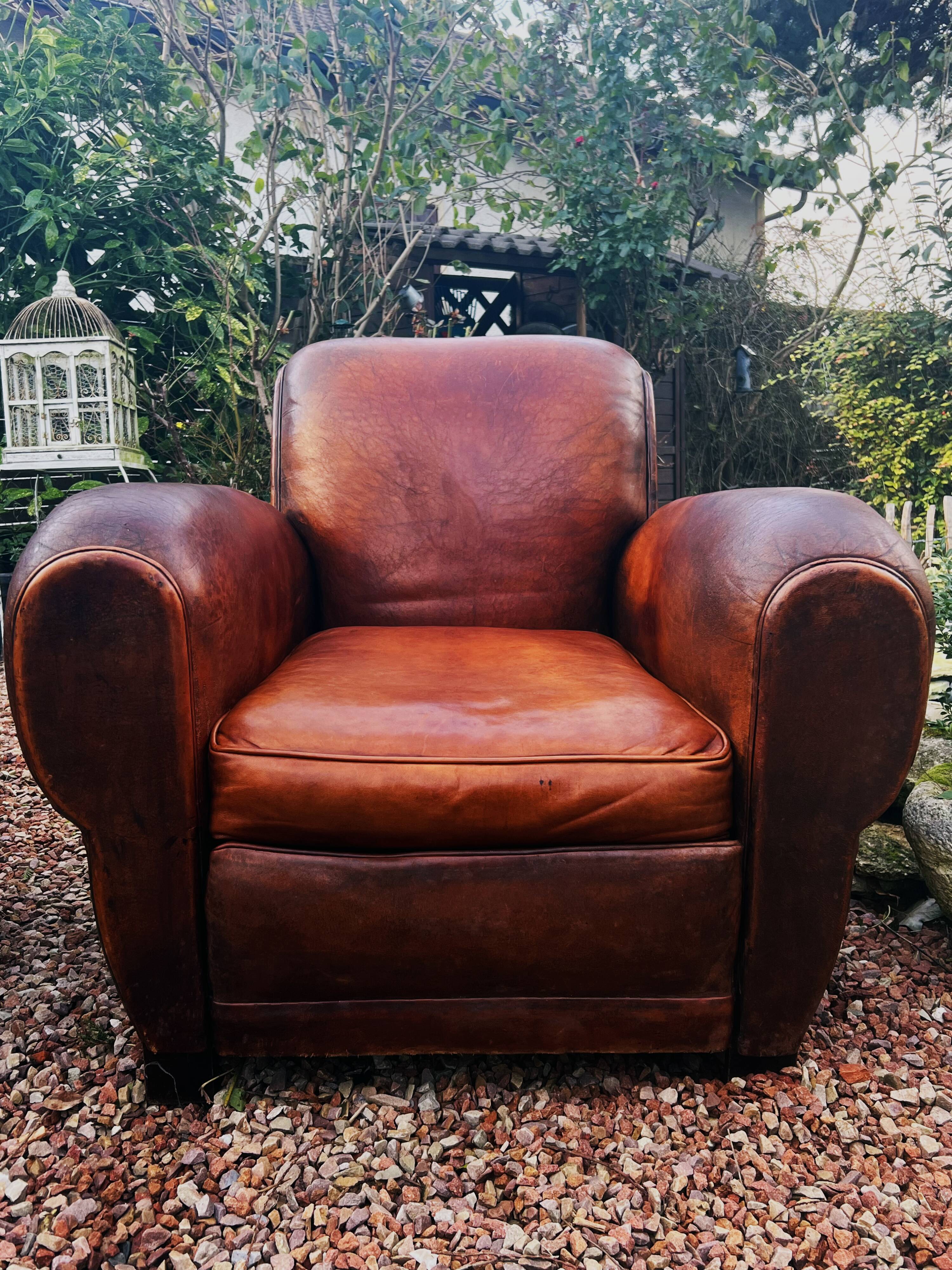 pair of club armchairs