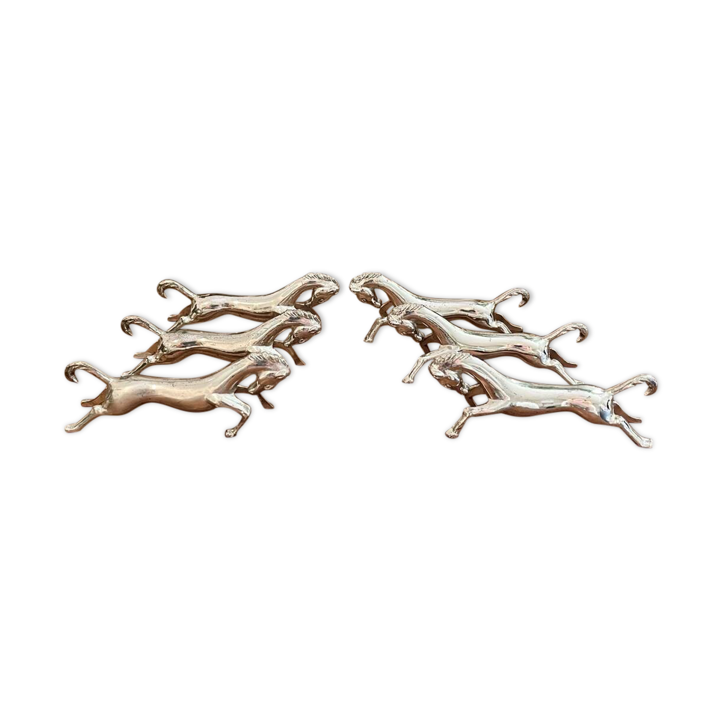 6 portes-couteaux chevaux
