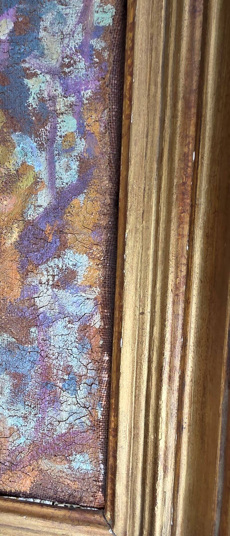 Weisser Charles Louis Auguste Large Oil on Canvas "La Celle in Creuse"