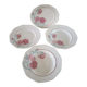 Set of four plates terra de fer Saint Amand