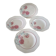 Set of four plates terra de fer Saint Amand
