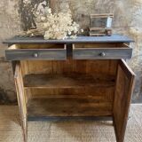 Parisian buffet in its blackened patina