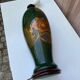 Lampe italienne Ida Bellini en céramique verte et dorée