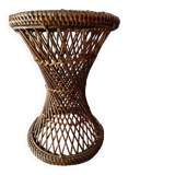 Diabolo stool in rattan