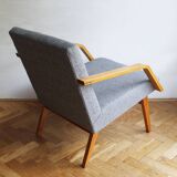 Pair of 1970s Armchairs by Mier with new fabric