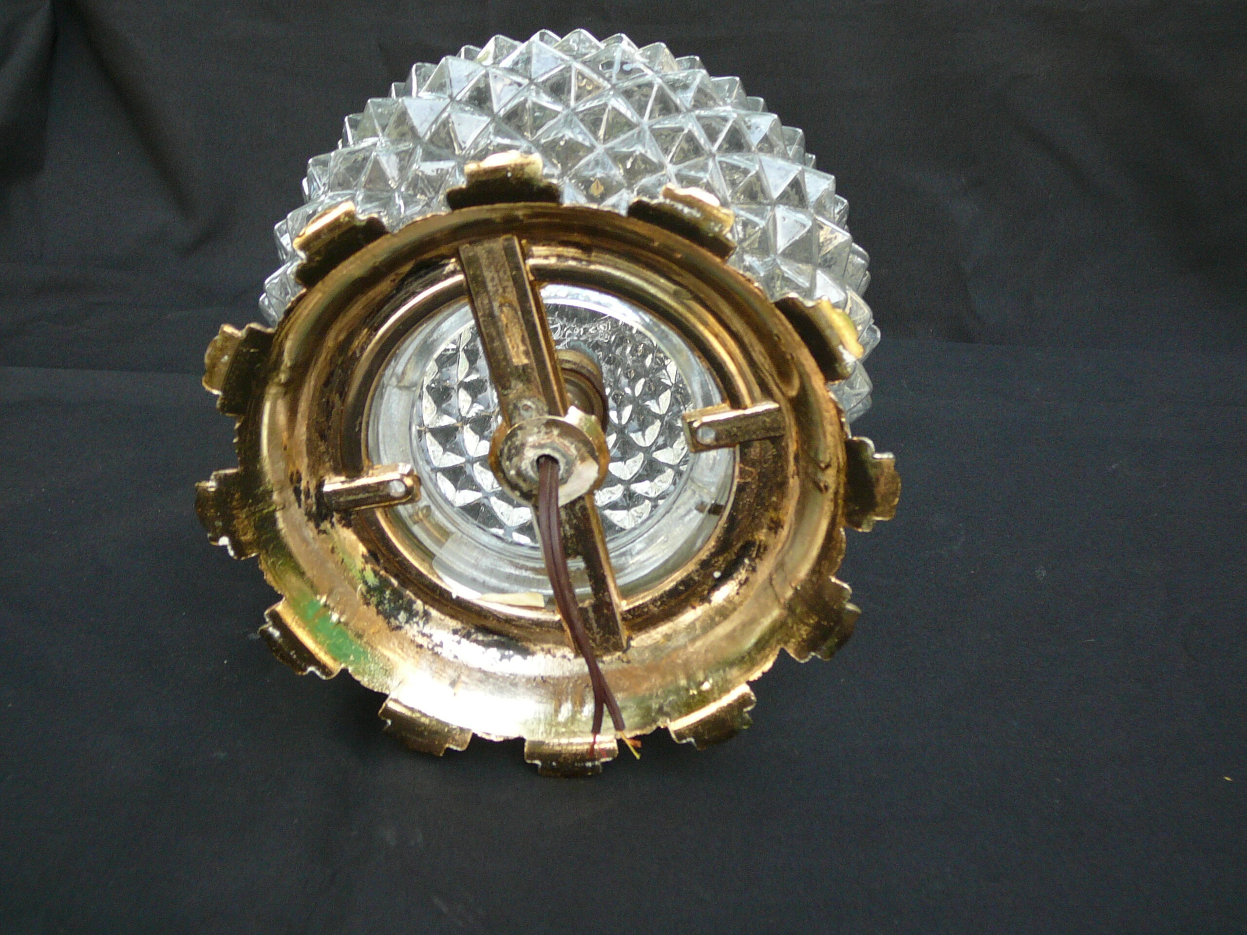 Ceiling light vintage diamond tips