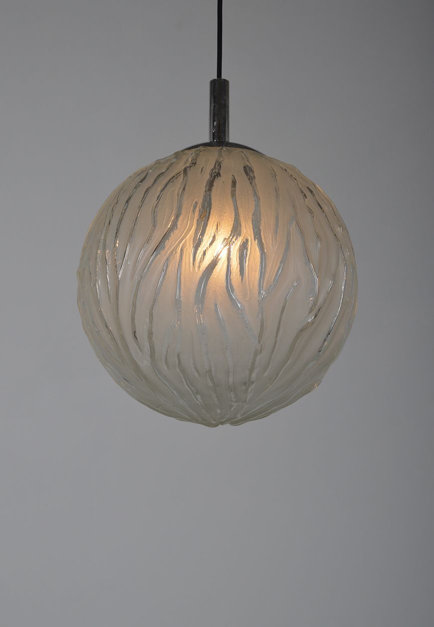 Mid-century globe hanging lamp, 1970s