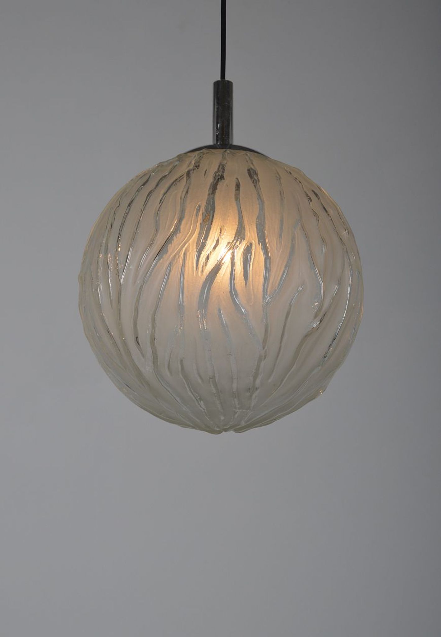 Mid-century globe hanging lamp, 1970s