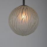 Mid-century globe hanging lamp, 1970s