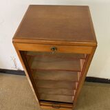 Vintage curtain filing cabinet