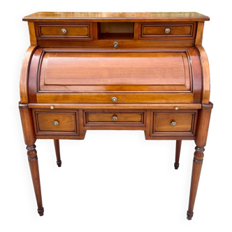 Louis Philipe Cylinder Desk in Cherry