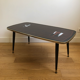 Table basse vintage pieds compas