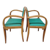 Pair of bridge armchairs