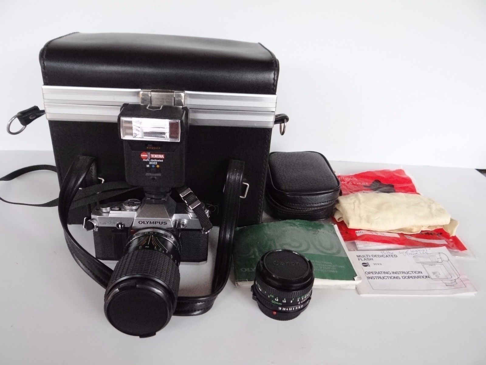 Camera olympus om 30 object tokura and accessories