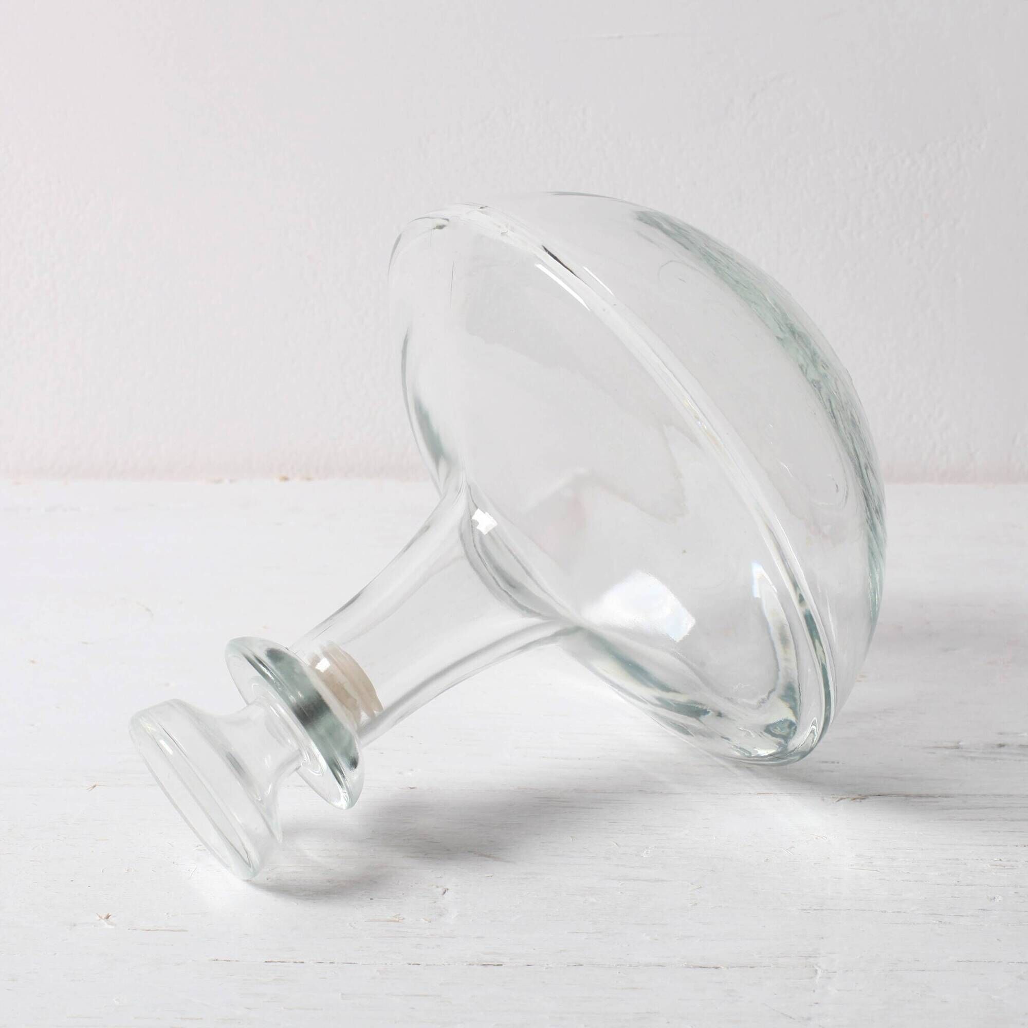 Mid-century Clear Glass Nautical Ship Decanter with Stopper/ Finland / 1970