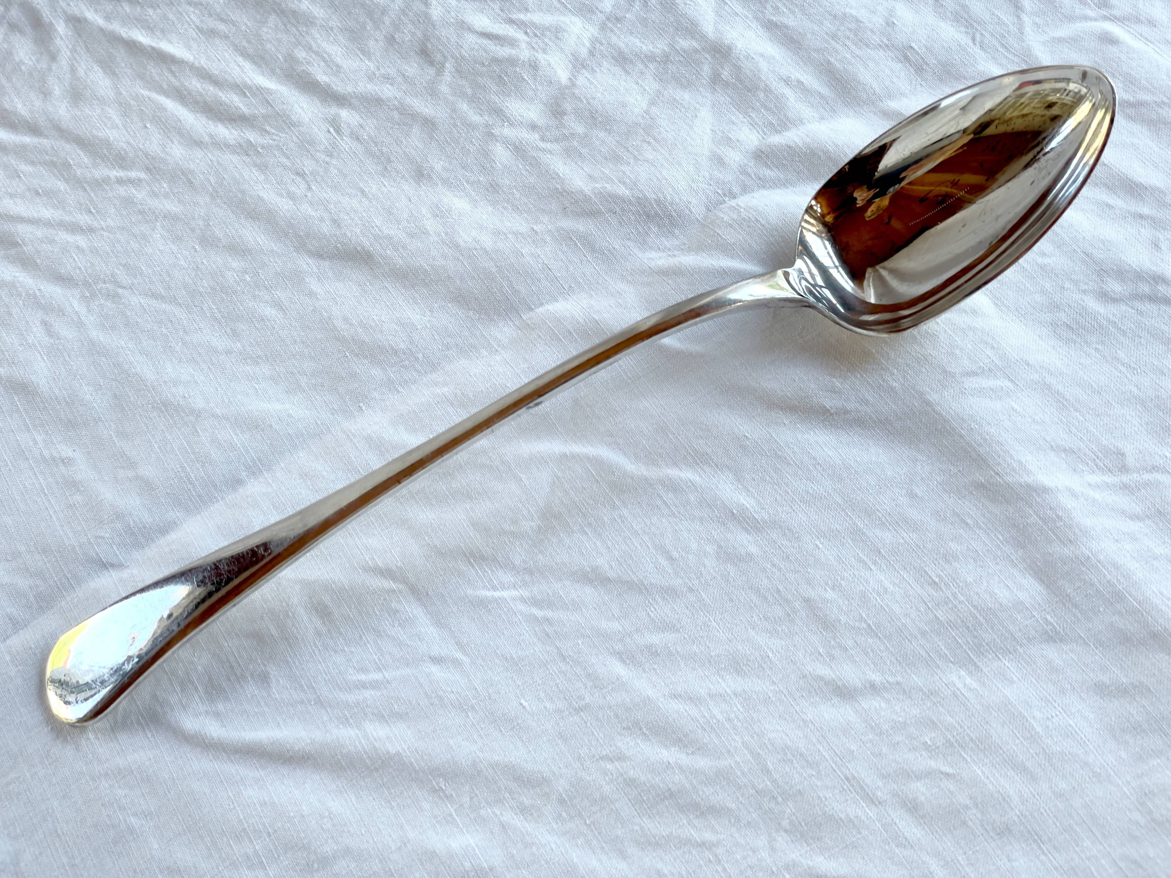 Warriss Sheffield eng 19th century large -32.5 cm- serving spoon