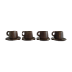 Vintage coffee service in Brown sandstone of the years 60