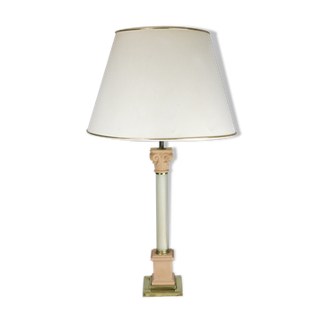 Lampe à poser Tommaso Barbi verre de Murano laiton céramique