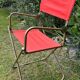 Vintage orange folding camping chair