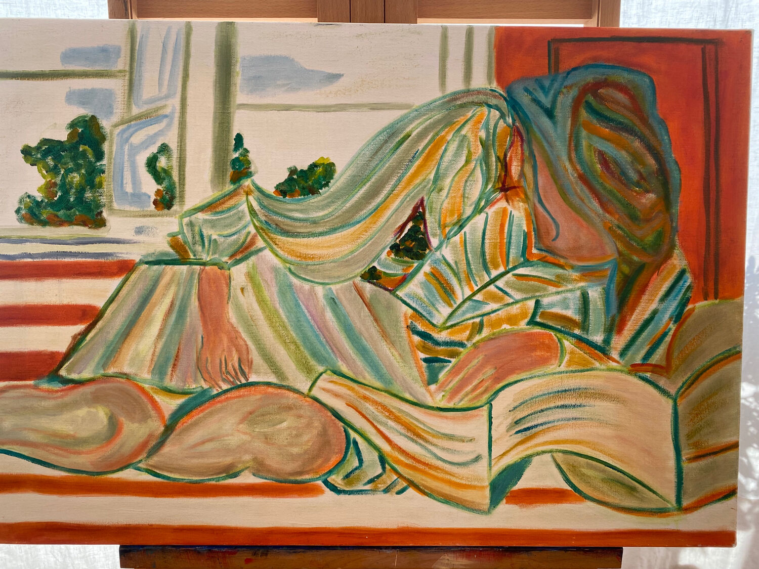 Oil on canvas "the reader"