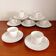 Set of 7 Pierre Motton coffee cups, Gien