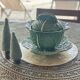Vintage green soup tureen in majolica large model – Cabbage design – 1970s