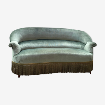 Water green velvet toad sofa