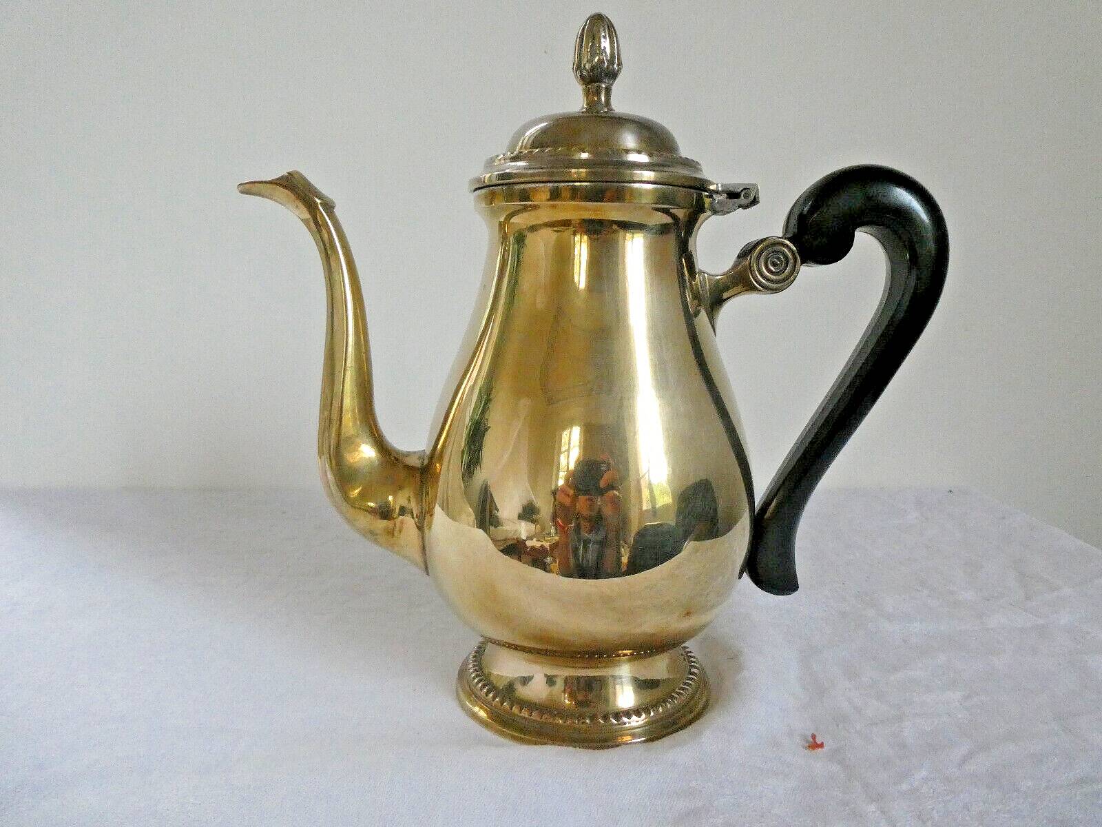 Louis XVI style silver-plated teapot / chocolate pot, early 20th century