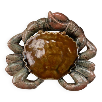 Glazed ceramic crab