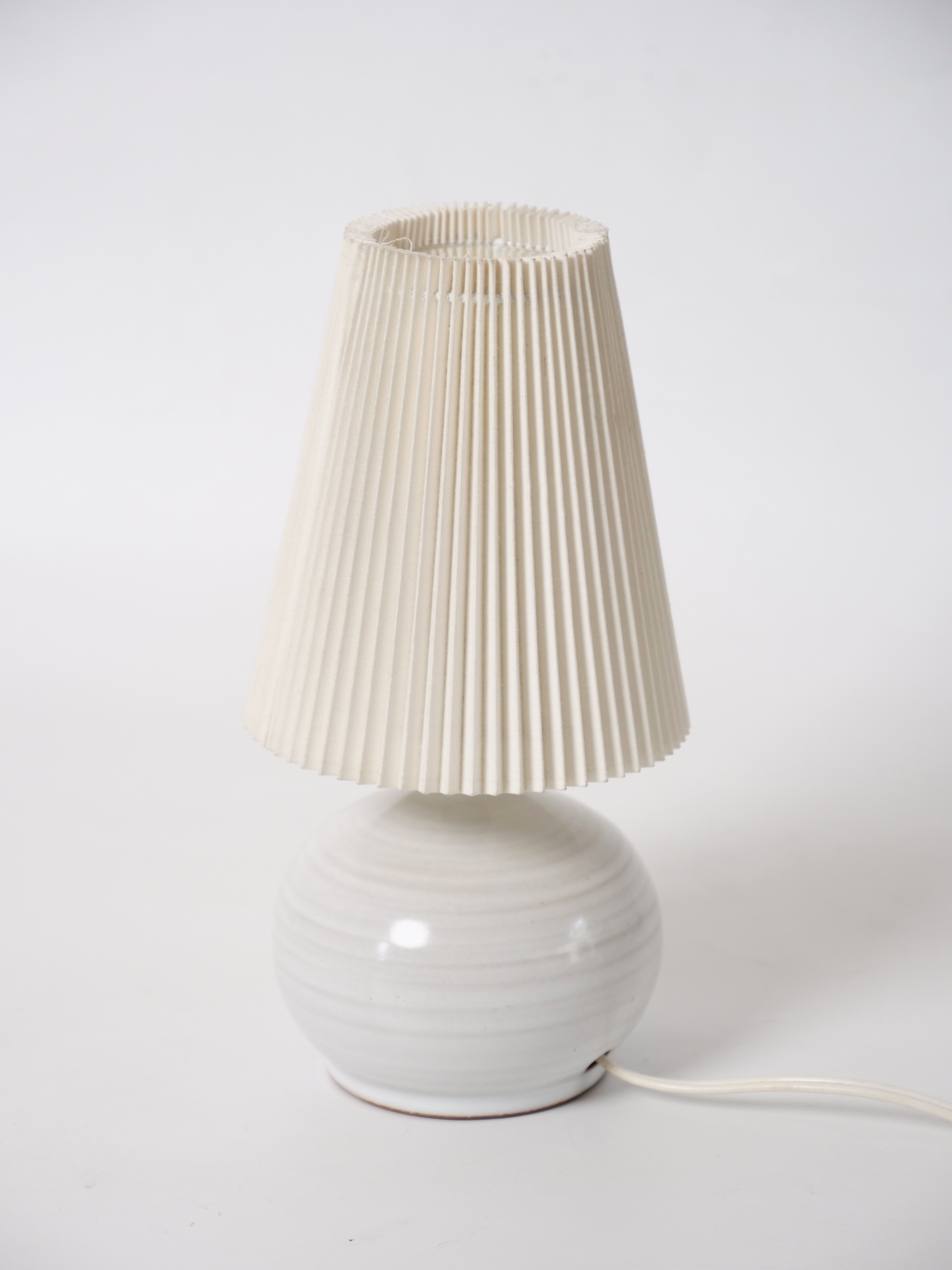 Terracotta lamp signed