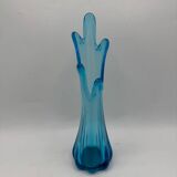 Blue glass vase, 1960s