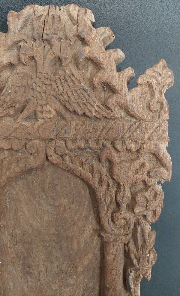 Panneau de bois sculpté XVIIIème Europe de l'est