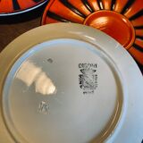 6 sub cups Digoin Sarreguemines