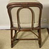 Rattan and wicker armchair, 1970s