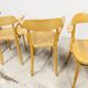 Set of 4 bistro armchairs with armrests from the 1960s.