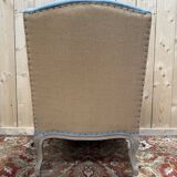 Louis XV style wingback armchair