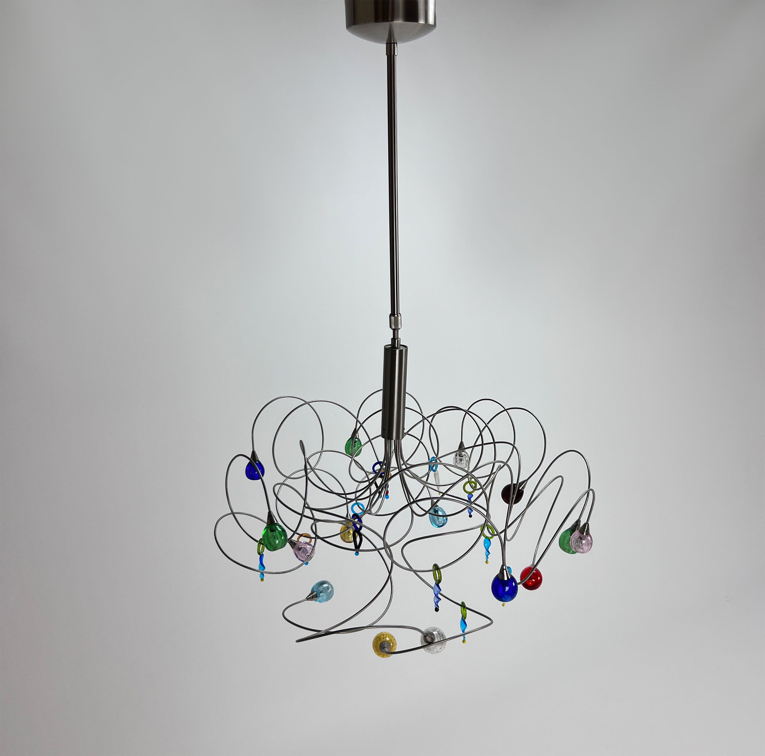 Harco loor strawberry design hanging lamp, 1990s