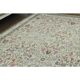 1970s Vintage Turkish Oushak Handmade Wool Cotton Cream Area Rug 165x206
