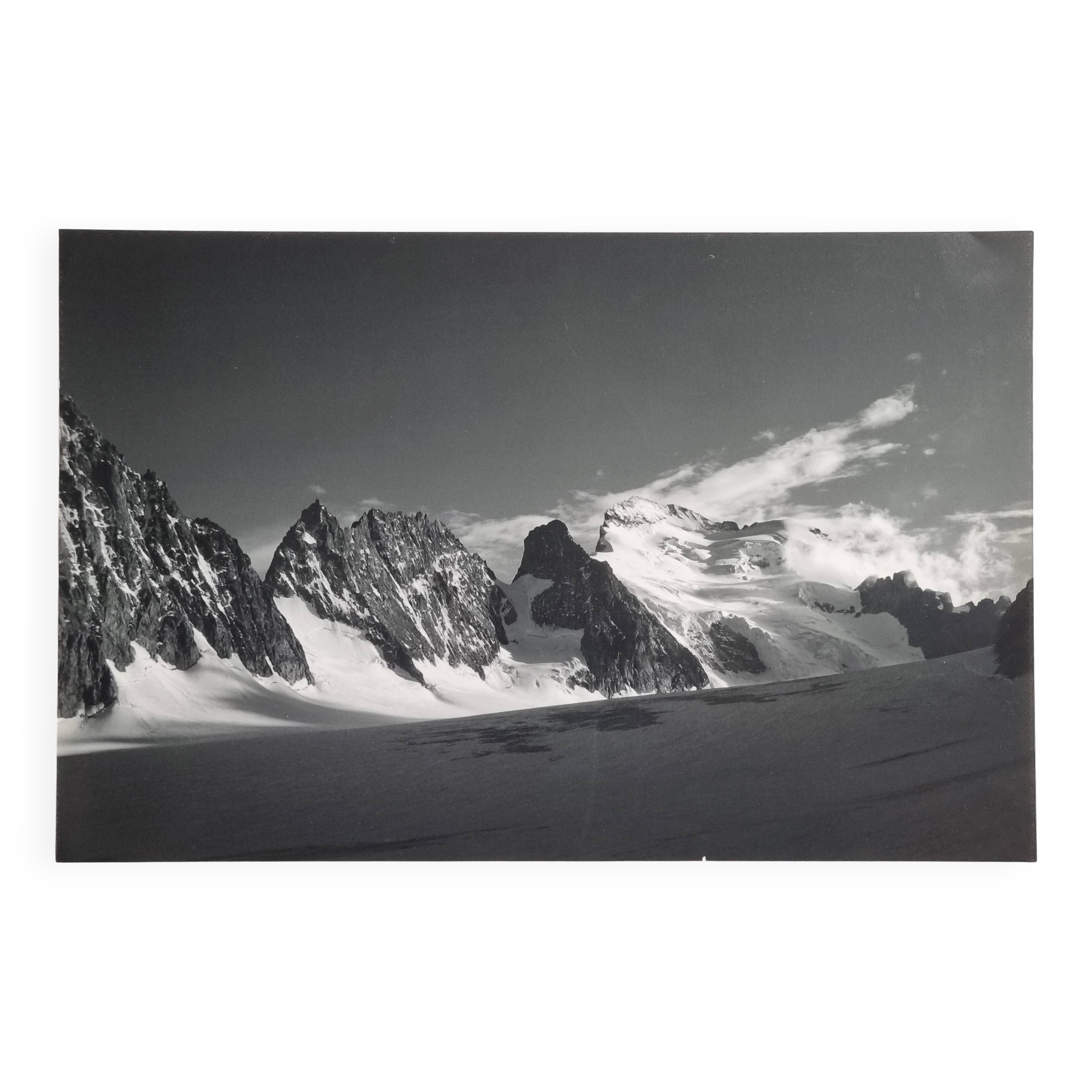 Barre des Écrins photograph, vintage silver print, 40 x 25 cm