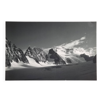 Barre des Écrins photograph, vintage silver print, 40 x 25 cm