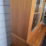 vintage 1960s bookcase/dresser with built-in chest of drawers