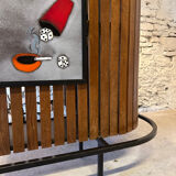 Vintage 1960 ceramic corner bar