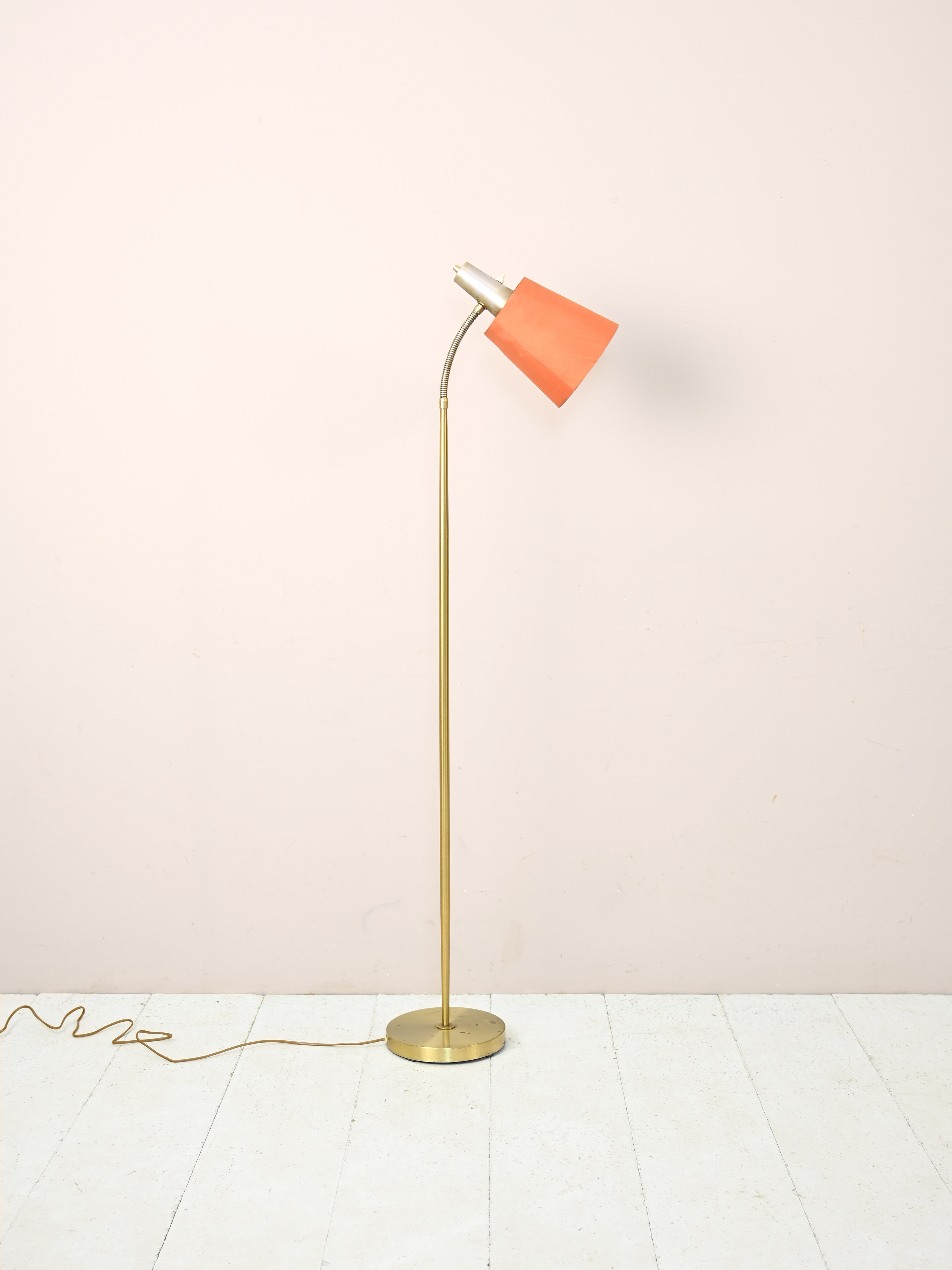 Modern antique floor lamp with gold base